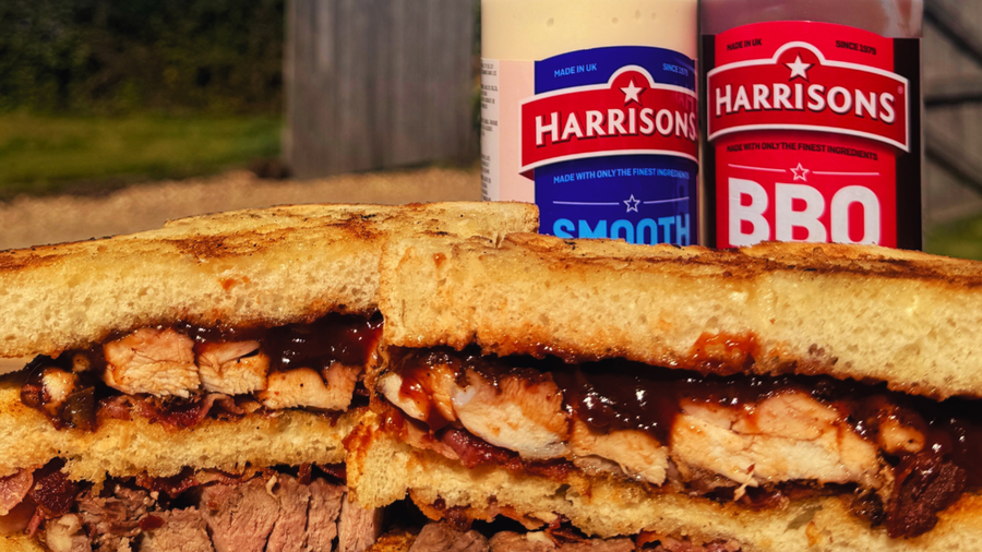 Ultimate BBQ Stacked Club Sandwich