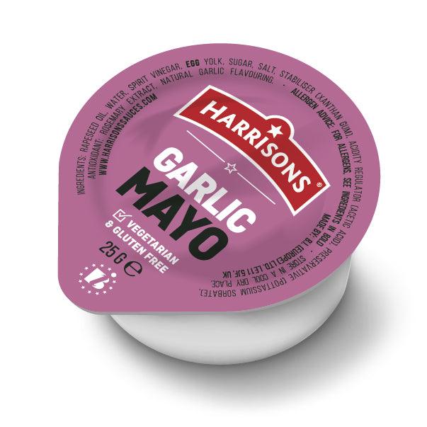 Garlic Mayonnaise Dip (100 Per Case) - Harrisons Sauces