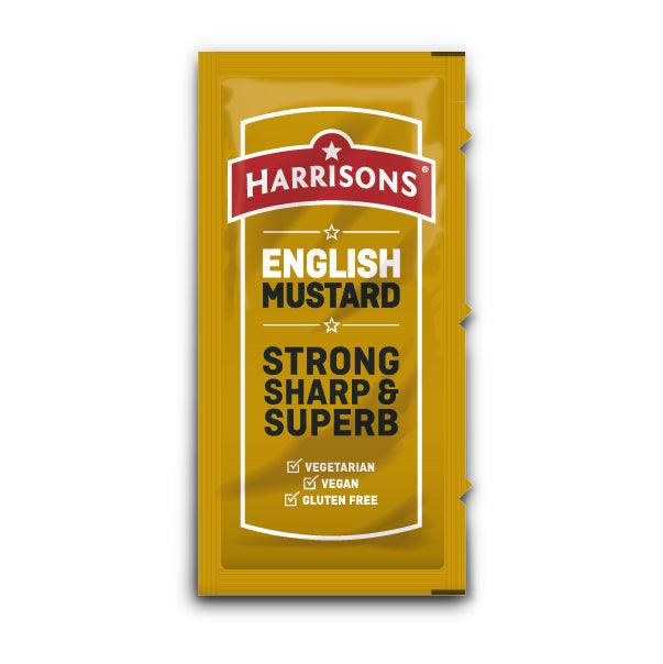 English Mustard Sachet (Case of 200) - Harrisons Sauces
